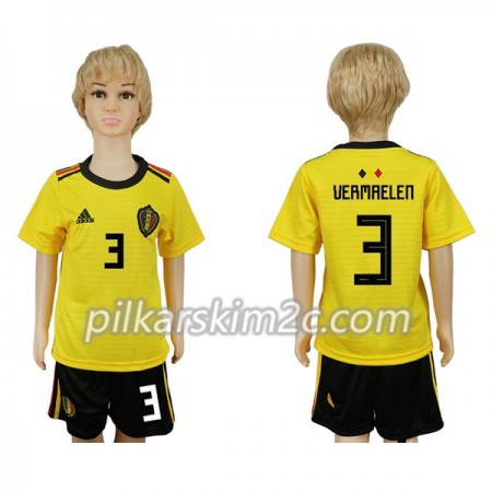 Koszulka Belgia Vermaelen 3 Dziecięca Precz Mistrzostwa Świata 2018 - Koszulki Piłkarskie